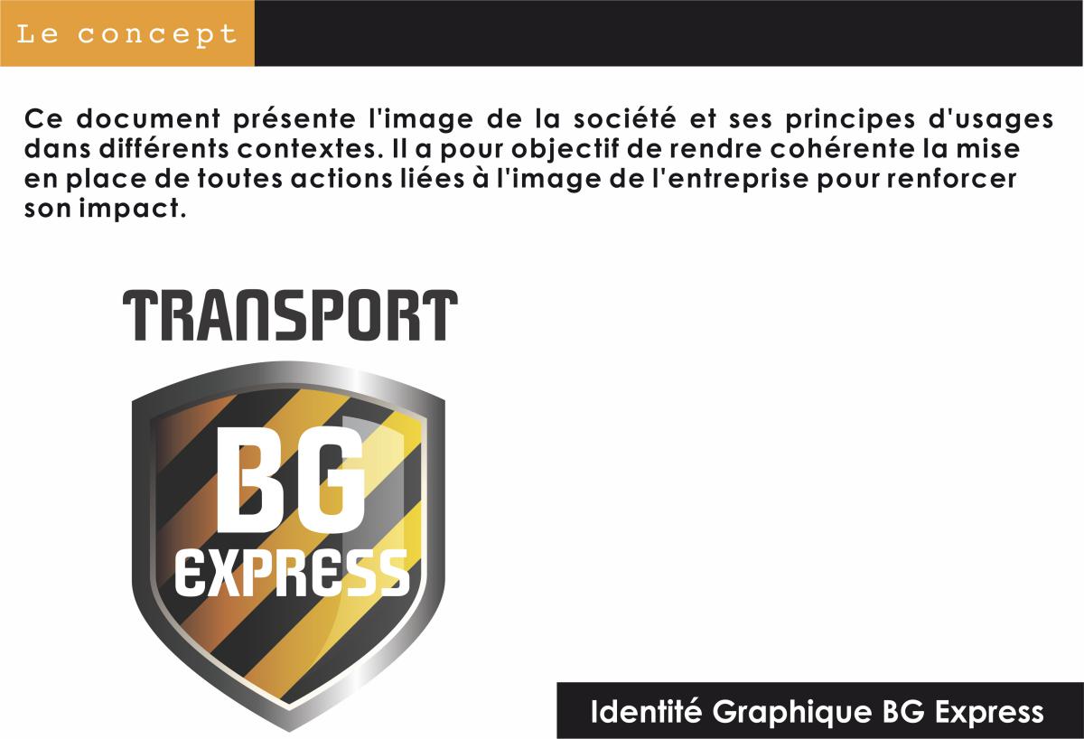 Création du logo de l'entreprise Transport BG Express en Loire Atlantique