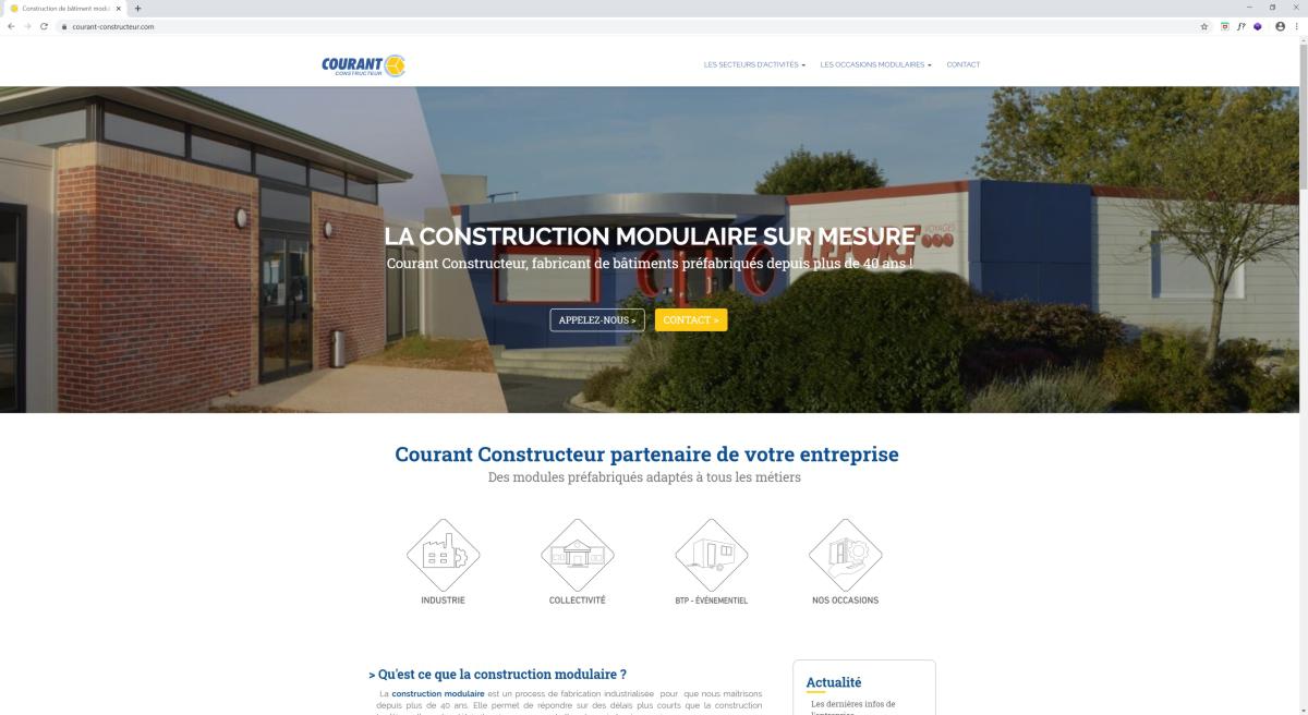 site web de l'entreprise Courant Constructeur à Saint Herblon en Loire Atlantique
