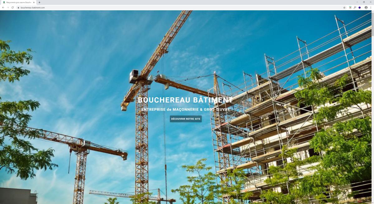 site web de l'entreprise de maçonnerie et  gros œuvre Bouchereau Bâtiment à Orée d'Anjou
