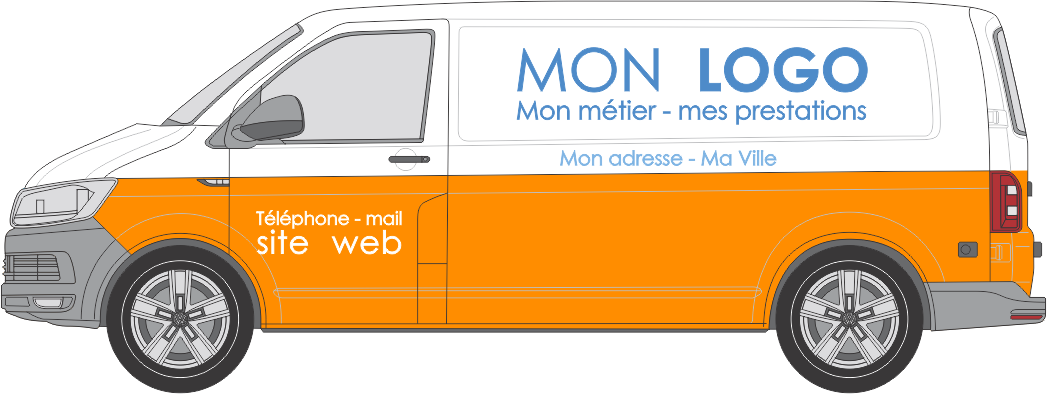 habillage partiel en vinyle adhésif  de votre déco véhicule