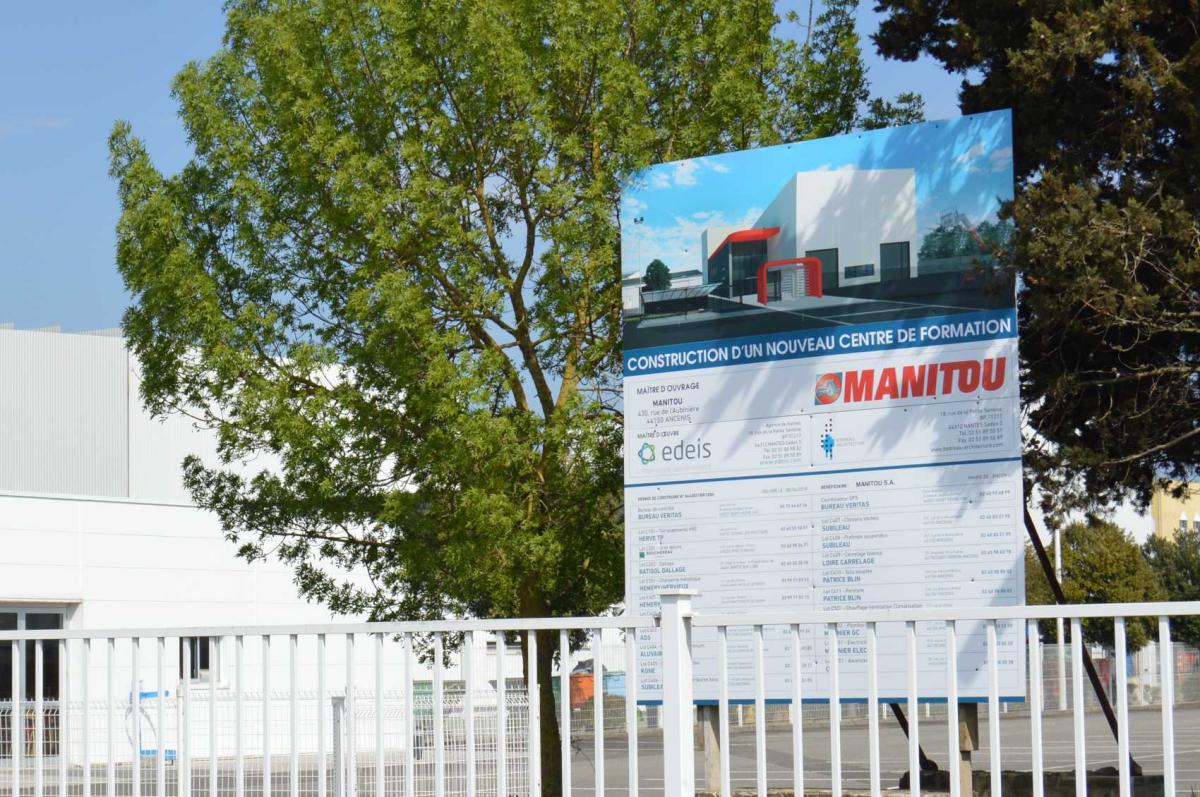 panneau de chantier réalisé par Griff Print