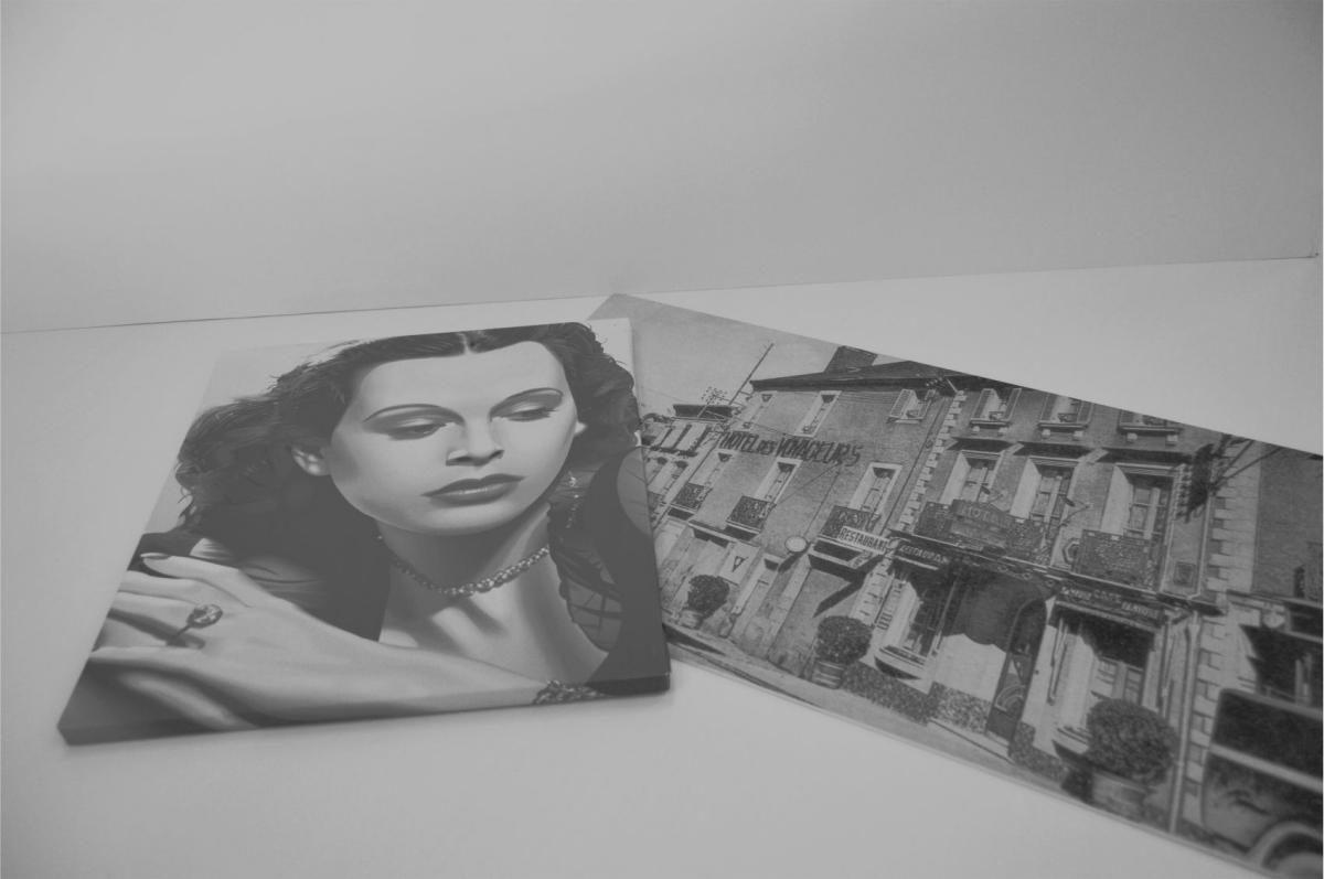 panneau déco et toile tendue sur cadre réalisés par Griff Print